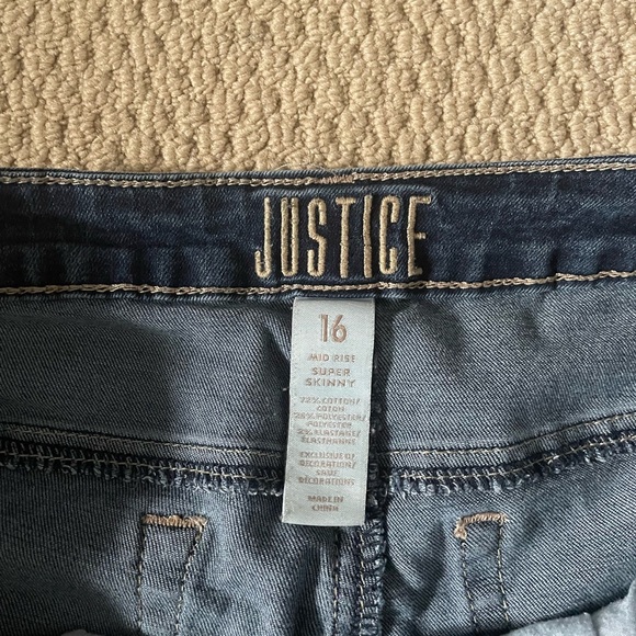 Justice Distressed Jeans - Picture 3 of 3